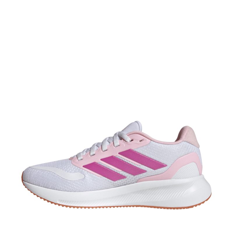 Adidas Runfalcon 5 kids' shoes white and pink JP9396