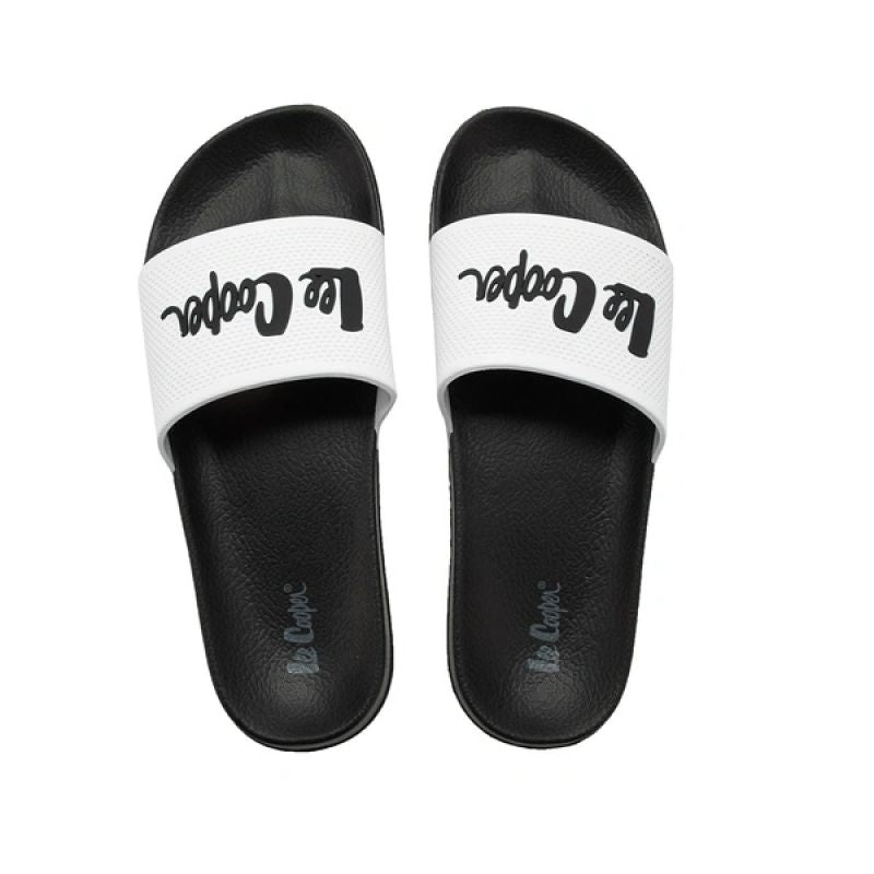 Lee Cooper men's sneakers slip-on slippers comfortable lightweight black white Lee Cooper
