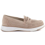 Women's openwork nude lords shoes Sergo Leone MK098H LEONE