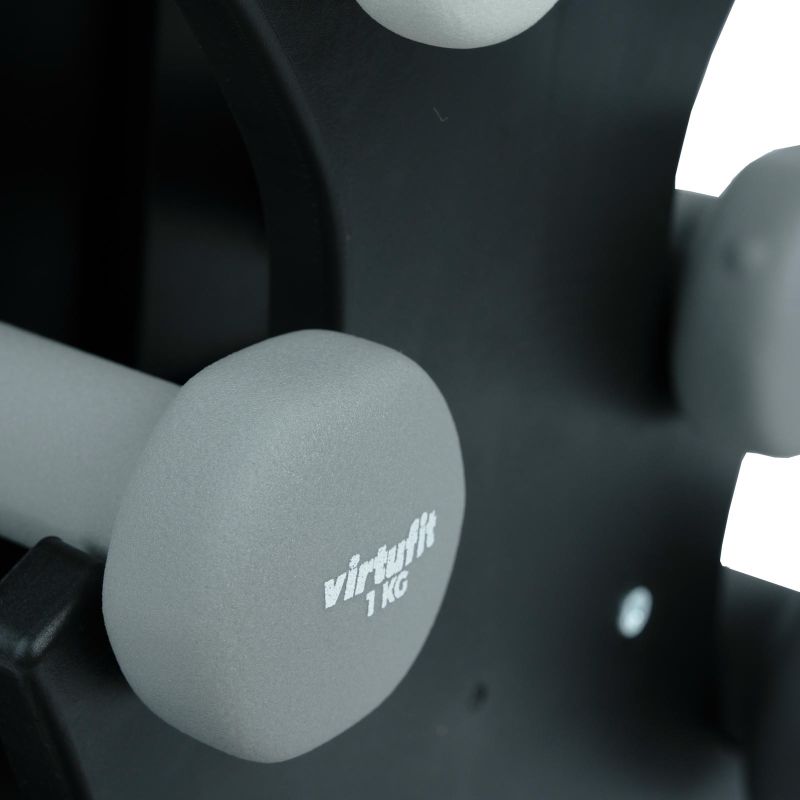 VIRTUFIT NEOPRENE DUMBBELL SET - BAR BELL SET - WITH HANDLE In preparation Your Sports Performance