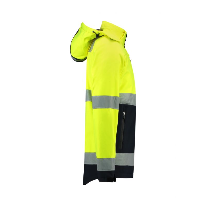 Rimeck Bi-color EN ISO 20471 Softshell Jacket M MLI-T5297 fluorescent yellow Clothing/Outdoor/Rimeck Your Sports Performance