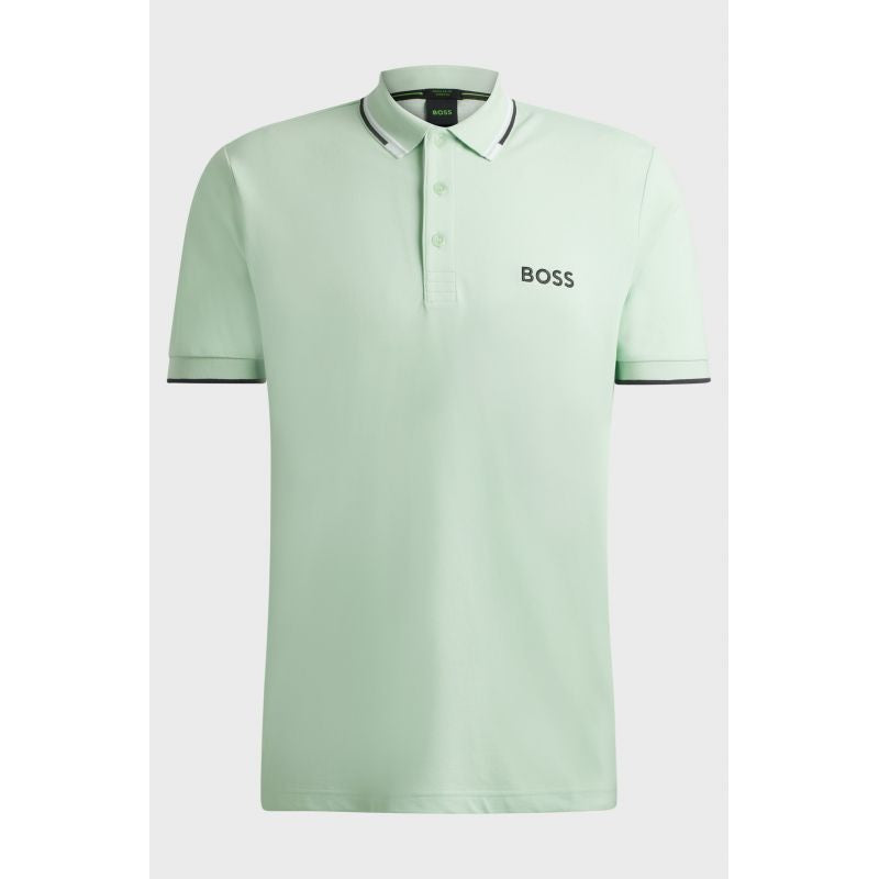 Boss Paddy Pro Open Green Men's Regular Fit Polo Shirt (50469102-388) Boss