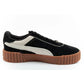 Puma women's sports shoes sneakers Carina 3.0 leather black fashionable