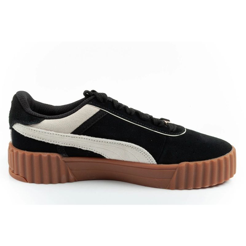 Puma women's sports shoes sneakers Carina 3.0 leather black fashionable