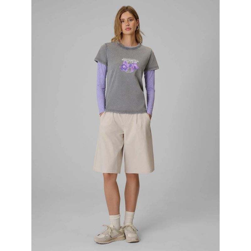 Women's regular printed T-shirt 4F 4FRSS26TTSHF4513-27S 4f