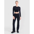 Women's seamless training pants with flared legs 4F 4FRSS25TFTRF1031-20S 4f