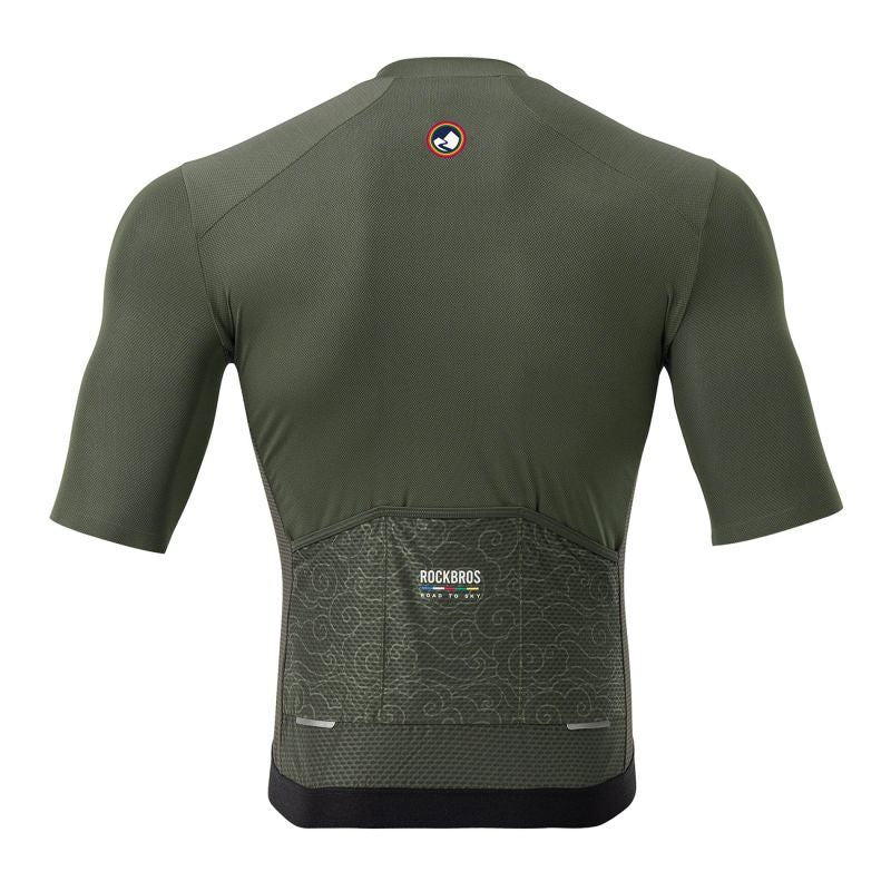 Rockbros 15220004002 ROAD TO SKY men's cycling jersey short sleeve S - green Rockbros