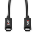 Lindy 43308 USB Cable USB 3.2 Gen 2 (3.1 Gen 2) 5m USB C Black Kable i adaptery/Kable USB Your Sports Performance