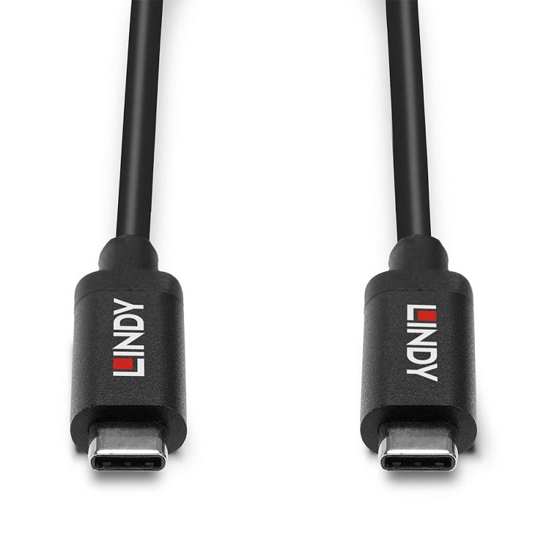 Lindy 43308 USB Cable USB 3.2 Gen 2 (3.1 Gen 2) 5m USB C Black Kable i adaptery/Kable USB Your Sports Performance