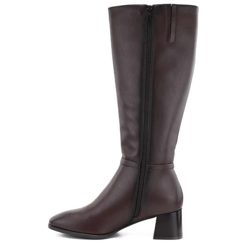 Women's brown leather high-heeled boots Sergio Leone KZ-31-S