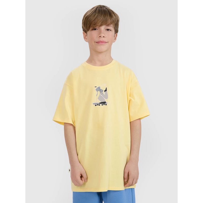 Boys' t-shirt with print 4F 4FJRSS25TTSHM2641-73S *Kategoria tymczasowa Your Sports Performance