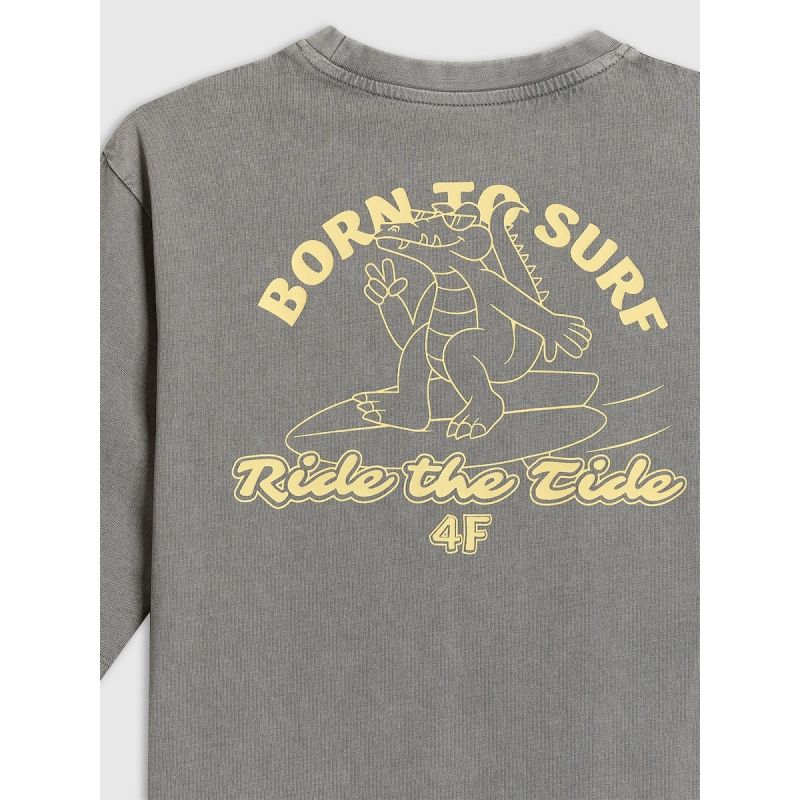 Boy's cotton T-shirt 4F 4F4FJRSS26TTSHM3906-25S
