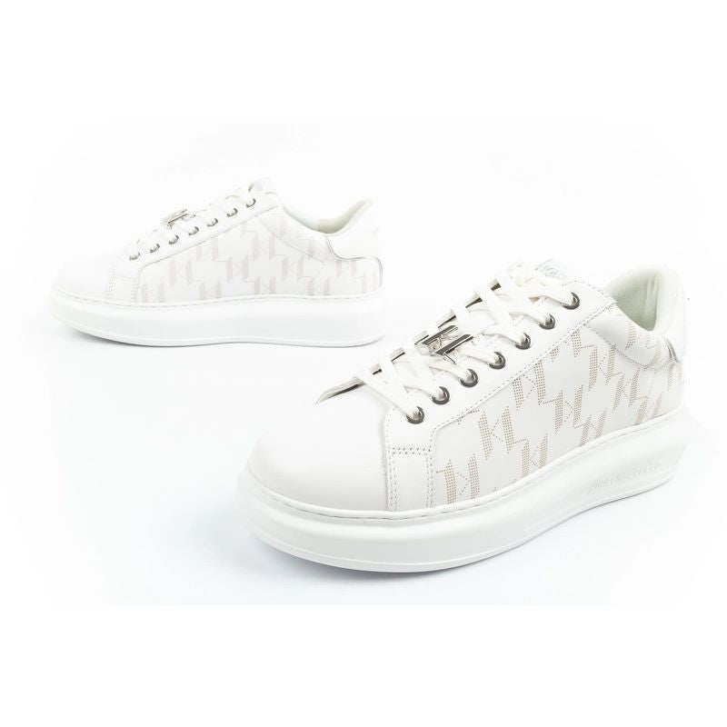 Karl Lagerfeld Kapri men's shoes sneakers natural leather white In preparation Your Sports Performance