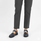 Comfortable women's shoes with Velcro, openwork, navy blue, Unisoft 9955 To be categorized Your Sports Performance