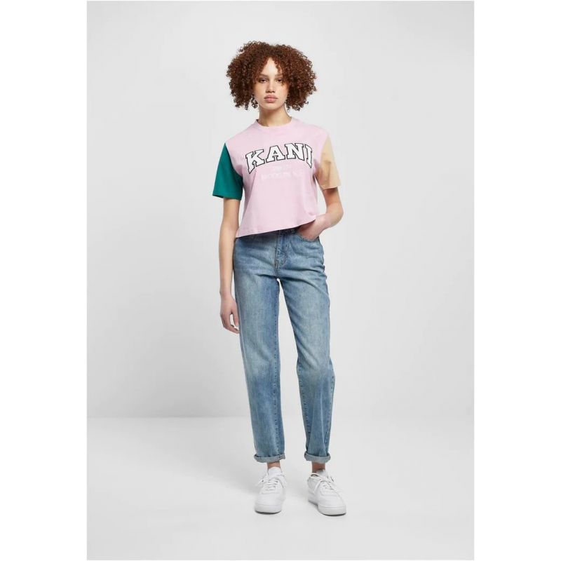 Karl Kani t-shirt Serif Crop Block Tee W 6130859 Clothing/Lifestyle/T-shirts/Karl Kani Your Sports Performance
