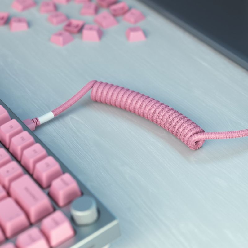 Glorious Gaming GLO-KB-ACC-CBL-COIL-PPNK Keyboard/Mouse Cable Pink 1.4m Kable i adaptery/Kable USB Your Sports Performance