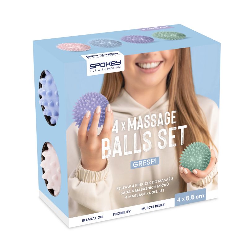 Massage ball set (4 pcs.) Spokey GRESPI Accessories/Balls/Other balls Your Sports Performance