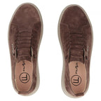 Women's leather suede sneakers brown Filippo DP8343