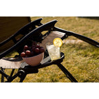 FOLDABLE GARDEN DECHAIR WITH CANOPY 173X52/65X110CM BROWN Home and Garden/Garden Your Sports Performance