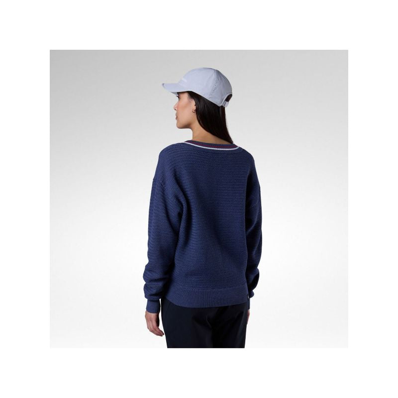 ROSSIGNOL Women's Sweater W Knitted V Neck Navy Blue