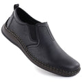 Rieker 05264-00 Men's Black Leather Slip-On Shoes To be categorized Your Sports Performance