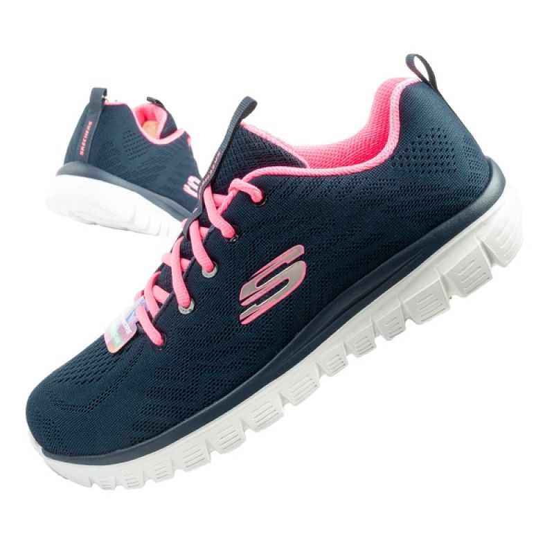 Skechers Graceful-Get women's sports shoes comfortable lightweight breathable navy blue In preparation Your Sports Performance