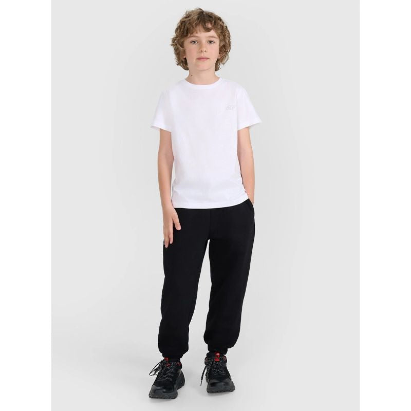 Regular plain T-shirt (SET OF 2) for children 4F 4FJRAW25TTSHU3157-91S *Kategoria tymczasowa Your Sports Performance