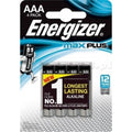 ENERGIZER MAX PLUS BATTERY AAA LR03, 4 ECO Baterie, akumulatorki i ładowarki/Baterie Your Sports Performance