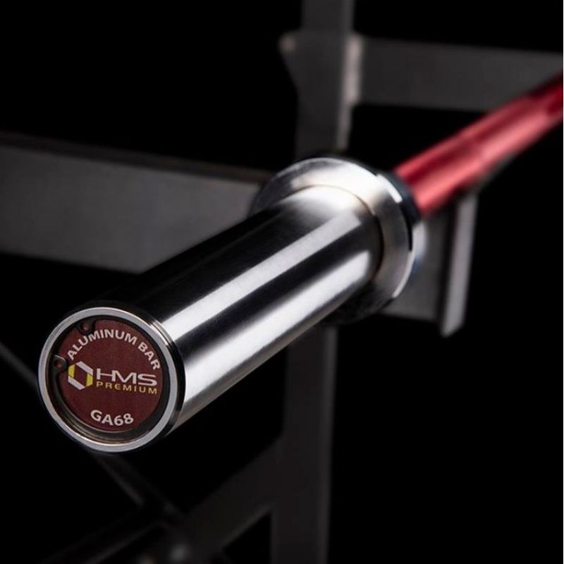 Aluminum bar 8 kg / 1830 mm HMS GA68 Red In preparation Your Sports Performance