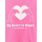 Loose T-shirt with a girl's print 4F 4FJRSS26TTSHF3908-54N