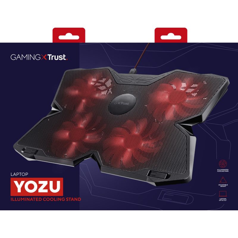 TRUST GXT 278 Yozu 20817 Cooling Pad (17.x inch; 4 fans) Chłodzenie/Podstawki pod notebooki Your Sports Performance