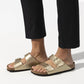 Birkenstock Arizona Birko-Flor Gold Women's Slides Regular Wide (1016110) Footwear/Lifestyle/Brinkenstock/Klapki/chodaki Birkenstock
