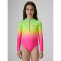 Girls' one-piece swimsuit with UPF50+ filter 4F 4FJRSS26USWSF144-91A