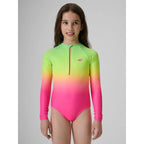 Girls' one-piece swimsuit with UPF50+ filter 4F 4FJRSS26USWSF144-91A