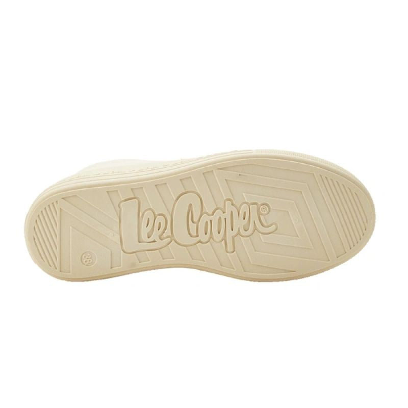 Lee Cooper women's shoes sports sneakers beige platform fashionable Lee Cooper