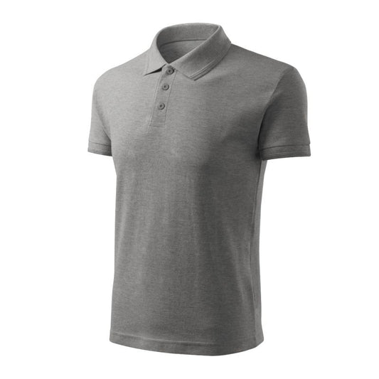 Men's Pique Polo Free Polo Shirt (Dark Grey Melange) Clothing/Lifestyle/T-shirts/Malfini/Polo Your Sports Performance
