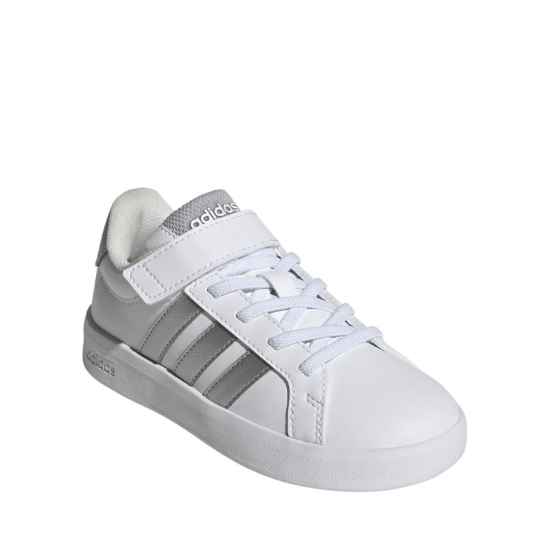 Adidas Grand Court 3.0 Kids' Shoes White and Silver JP9368
