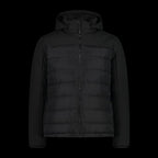 CMP men's winter jacket with hood, sports, insulated, black (34K0147/E910) CMP