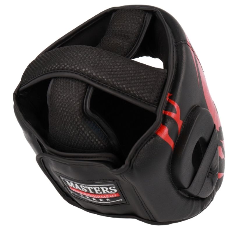 MASTERS KSS-FIGHT-GEAR boxing helmet black and red Masters