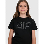 Girls' regular printed T-shirt 4F 4FJWSS25TTSHF2176-20S 4f