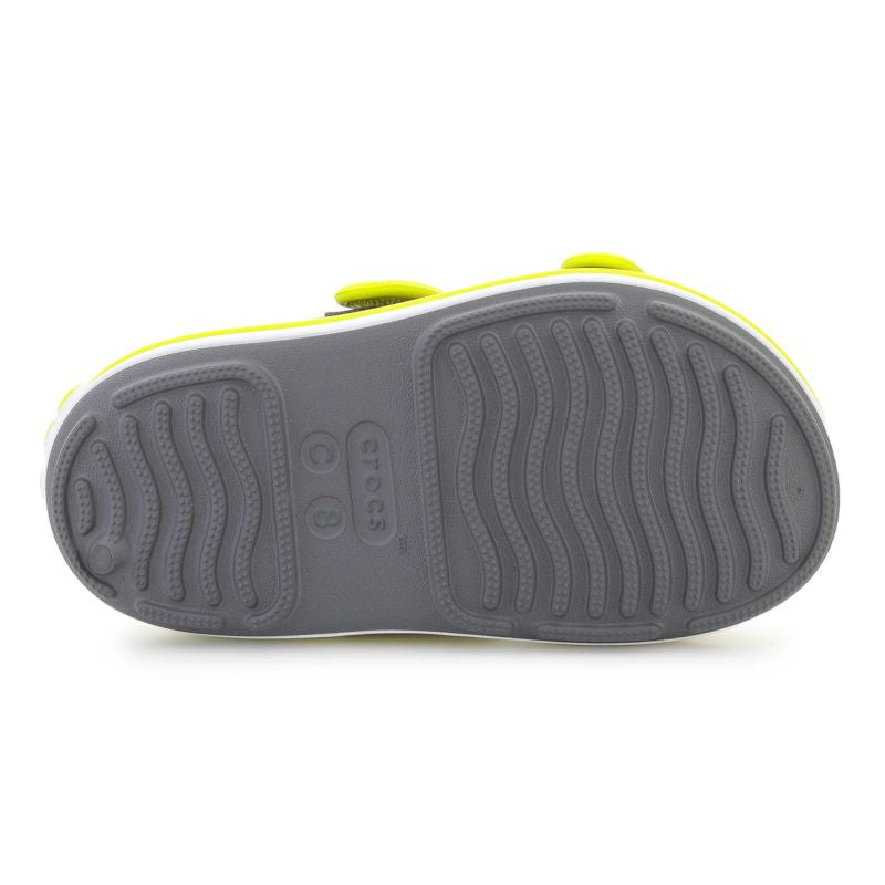 CROCS CROCBAND CRUISER SANDAL T KIDS SLATE GRAY/ACIDITY 209424-1NJ