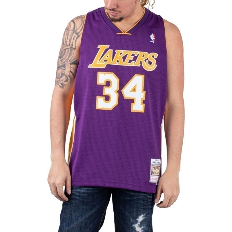 Mitchell & Ness Los Angeles Lakers NBA Swingman Jersey Lakers 99-00 Shaquille O`Neal SMJYGS18447-LALPURP99SON Clothing/Lifestyle/T-shirts/Mitchell & Ness Your Sports Performance