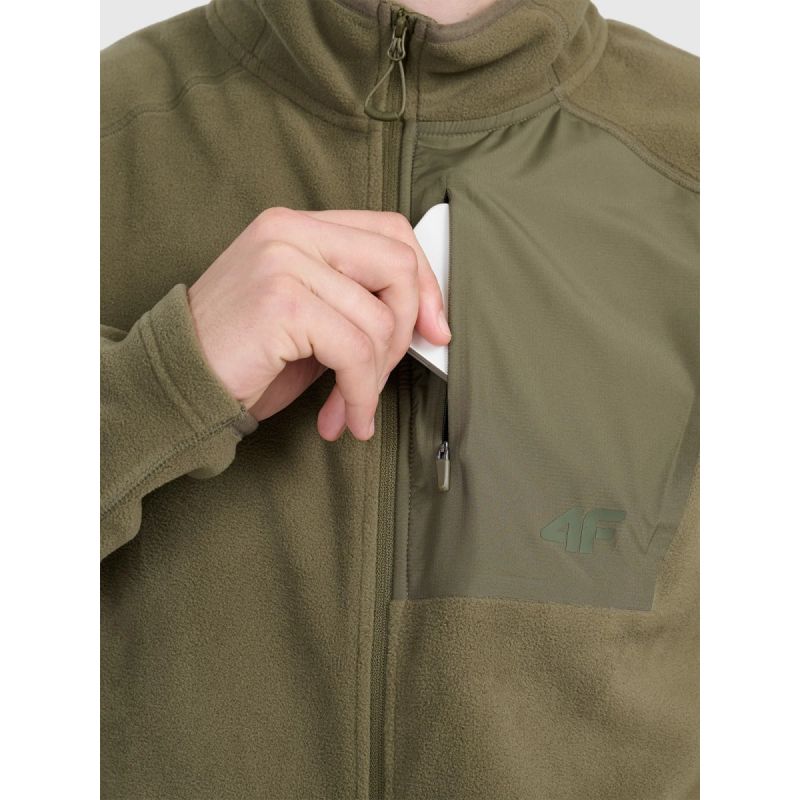 Polartec regular men's fleece with stand-up collar 4F 4FWAW25TFLEM333-43S 4f