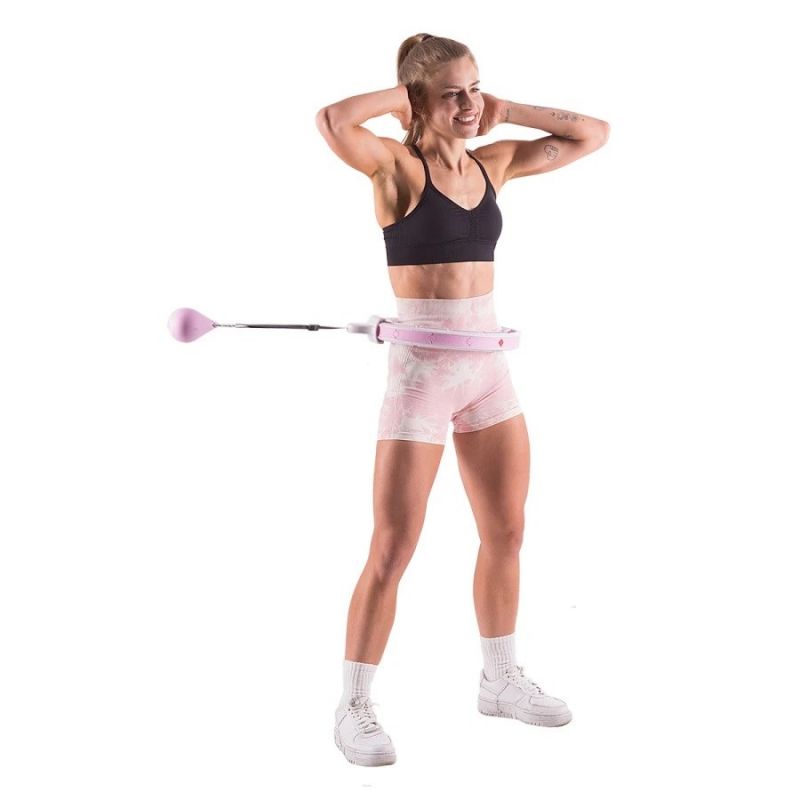 HMS HHW06 hula hoop with studs, weight and counter, pink In preparation Your Sports Performance