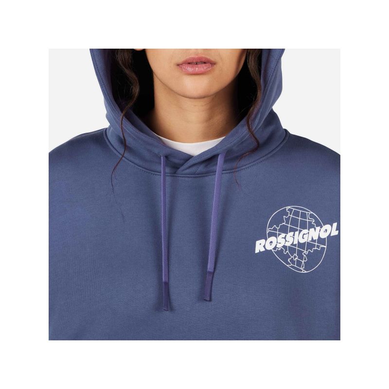 ROSSIGNOL W WATERFALL H RELAX SWEATSHIRT women's sweatshirt blue