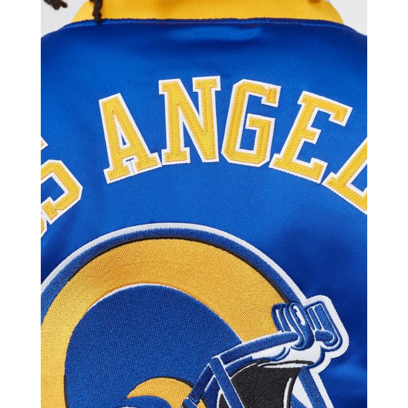Mitchell &amp; Ness NFL Heavyweight Satin Jacket Los Angeles Rams M OJBF3413-LARYYPPPROYA Clothing/Lifestyle/Mitchell & Ness Your Sports Performance