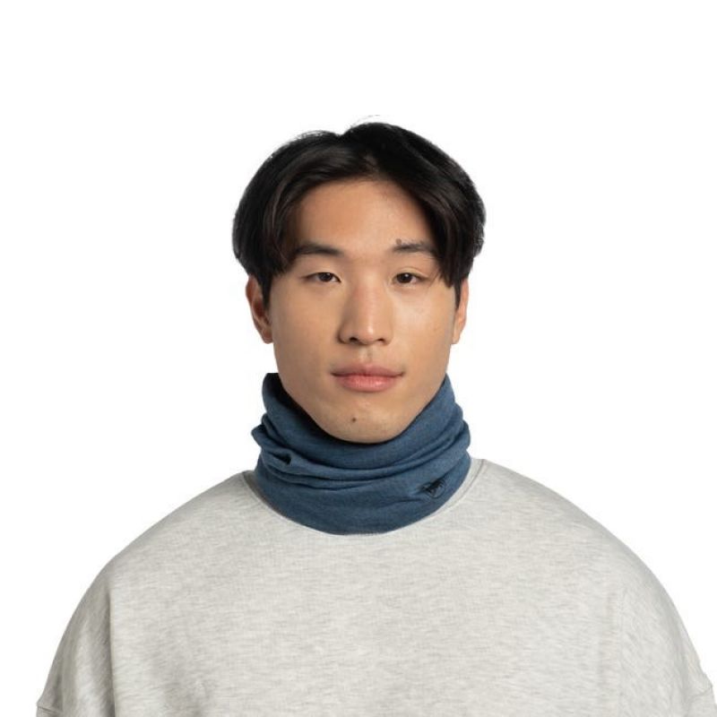 Buff Merino Midweight Multifunctional Scarf Blue Odzież militarna/Chusty, arafatki, kominy Your Sports Performance