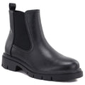 Women's leather ankle boots, black Sergio Leone BT-01-S