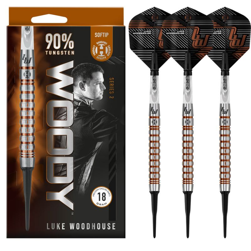 Harrows WOODY Luke Woodhouse 2 Darts 90% Softip In preparation Your Sports Performance