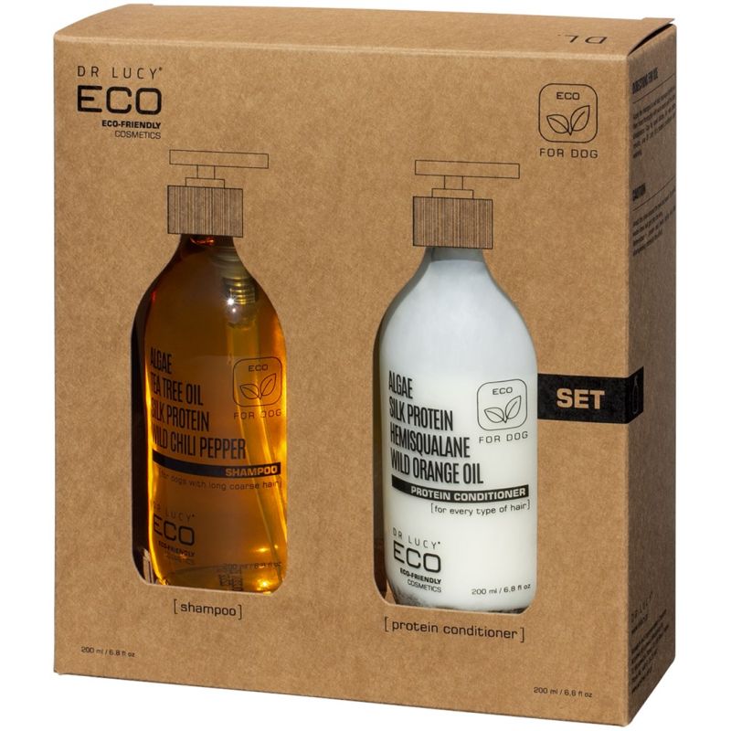 DR LUCY ECO SET SHAMPOO FOR ROUGH COAT + CONDITIONER FOR DOGS Dla psa/Pielęgnacja (dla psów) Your Sports Performance